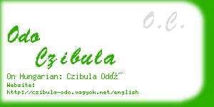 odo czibula business card